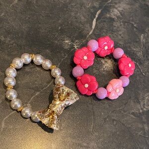 2 Gymboree Little Girls Stretch Bracelets